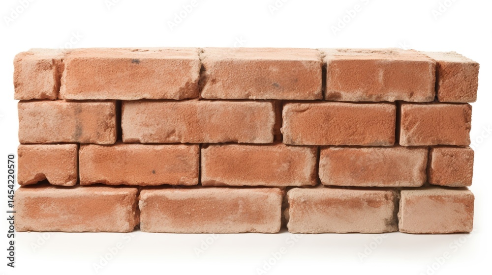 Obraz premium Red brick wall section