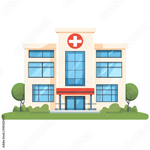 vector illustration of hospital