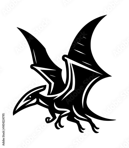 Pteranodon I Vector White Background