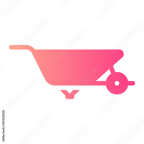 wheelbarrow gradient icon