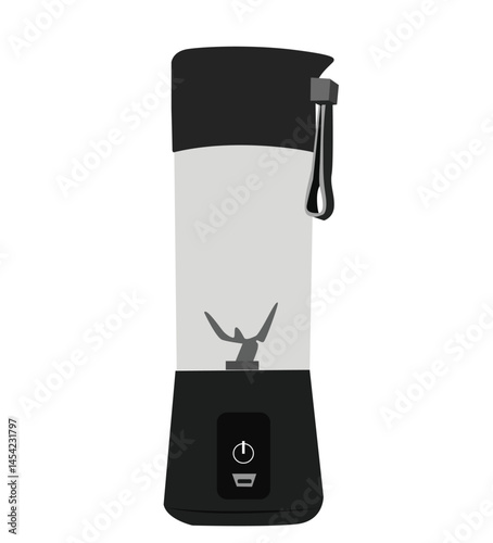 vektor Portable mixer for smoothies and mixed drink. 