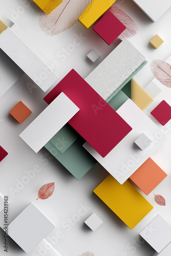 A colorful collage of squares