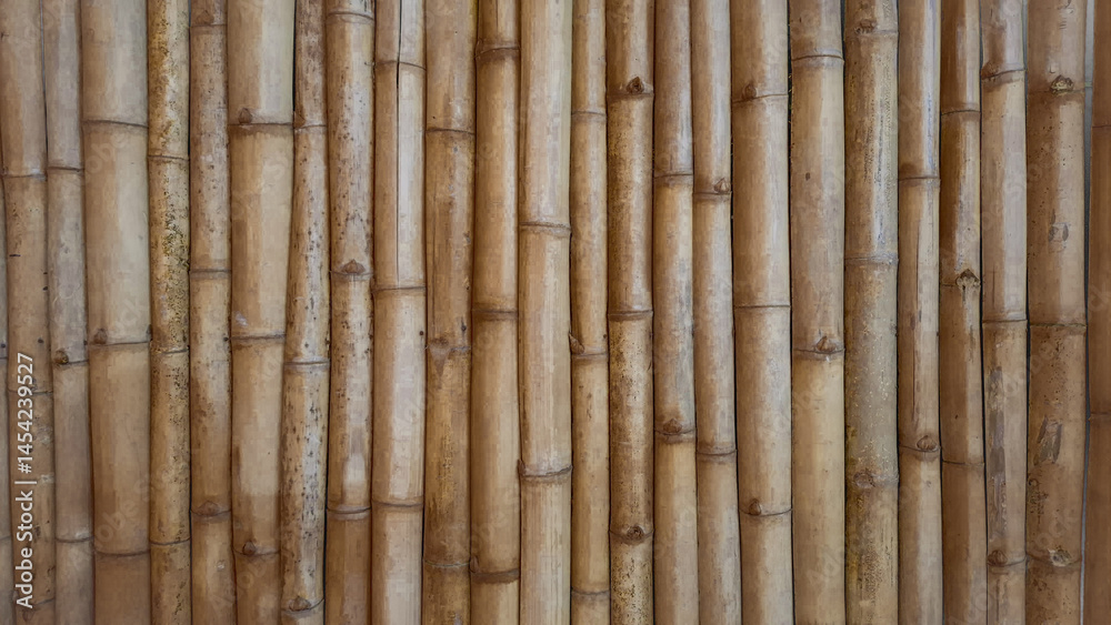 Fototapeta premium yellow bamboo pattern background