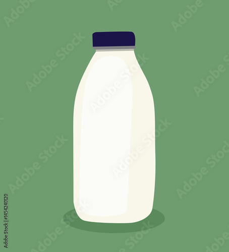 vektor Milk bottle icon. Fresh dairy drink 