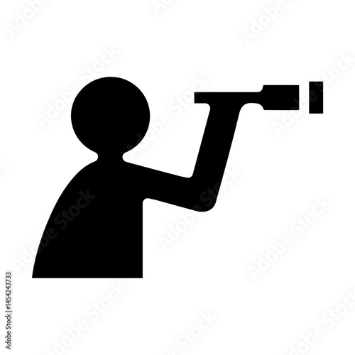 Telescope Glyph icons
