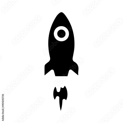 Rocket Ship Glyph icons
