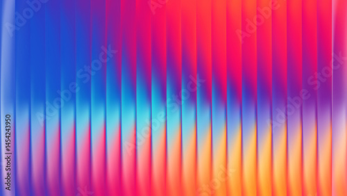 Neon glass gradient background blur. Abstract fractal pattern blue glossy mesh hologram effect. Aura multicolored fluid distortion. Neon poster wallpaper featuring soft prism light.