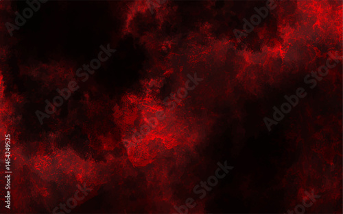 Abstract Watercolor red grunge background painting with Beautiful stylist modern texture. Distressed grunge textures, and scattered speckled elements with sense of chaos. Moody and atmospheric effect