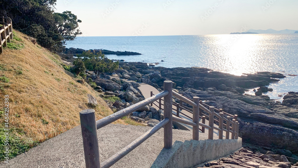 Obraz premium 日本本土最西端 神崎鼻公園の風景