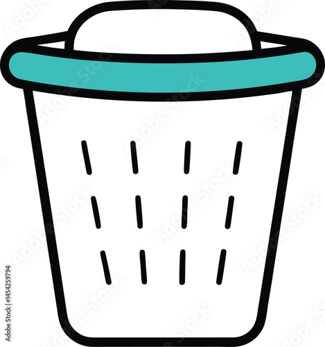 trash bin icon vector 