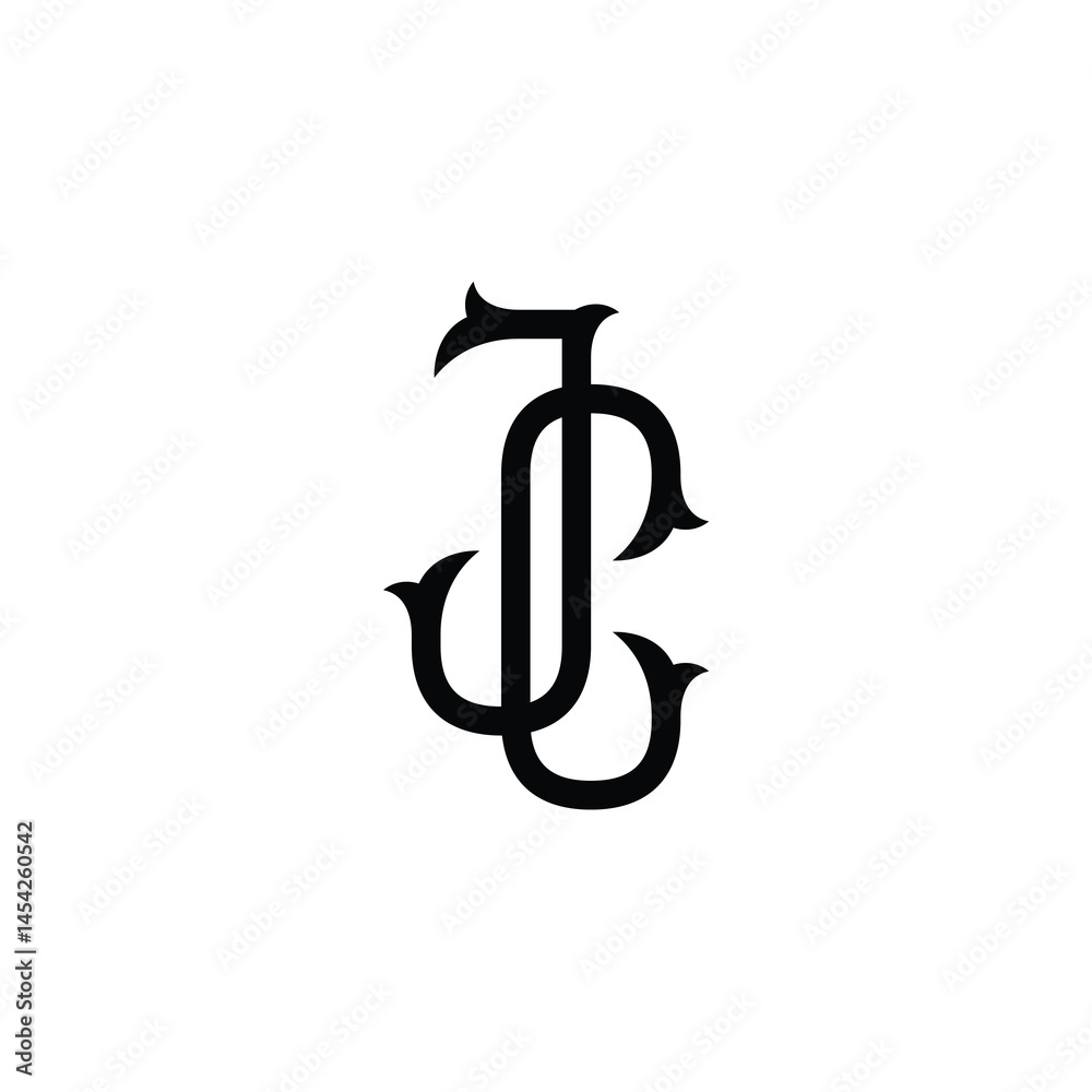 JC monogram logo design letter text name symbol monochrome logotype alphabet character simple logo JC monogram logo design letter text name symbol monochrome logotype alphabet character simple logo