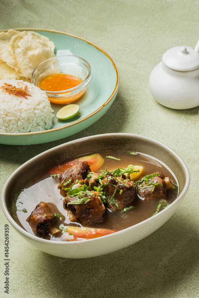 Savory Lamb Soup A Rich Broth with Tender Meat and Rice Savory Lamb Soup A Rich Broth with Tender Meat and Rice