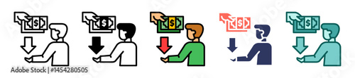 Income multiple icon