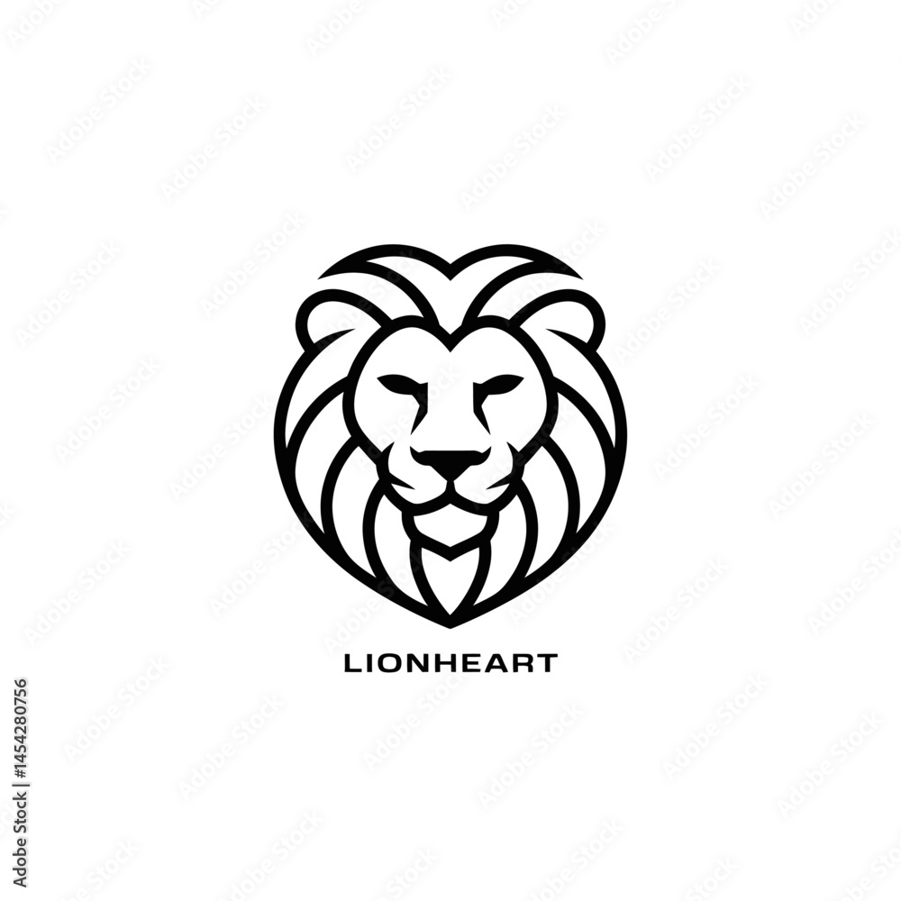 Obraz premium Lion line art vector 
