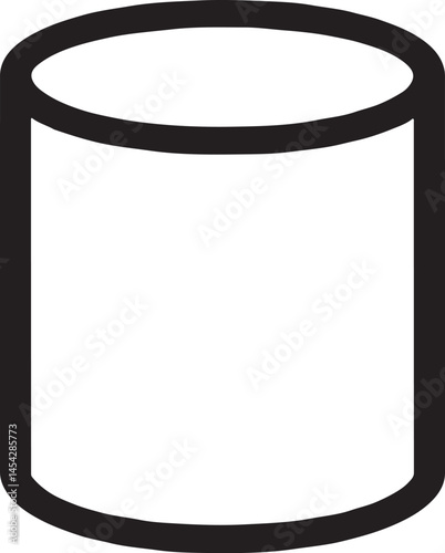 vector illustration of a cylider structure.