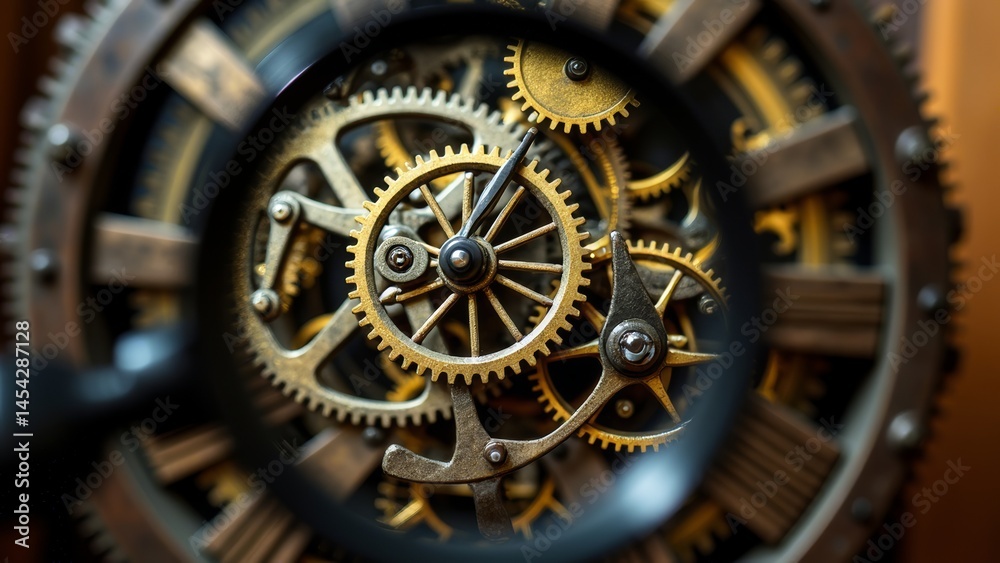 Fototapeta premium Complex mechanical gear device