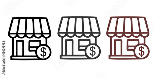 Merchant icon from affiliate marketing collection. Simple line Merchant icon for templates, web design and infographics
