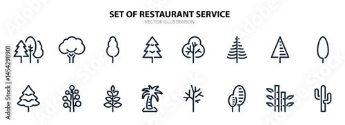 tree icons vector illustration 