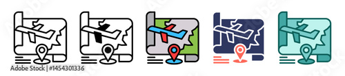 Travel Guidance multiple icon