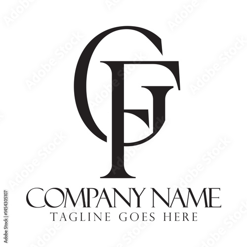 Initial GF or FG creative, modern, and elegant vector logo design templates for a luxury business