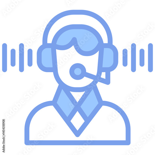 Listening Blue Icon