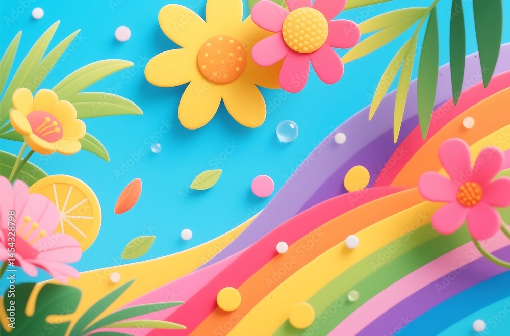Obraz premium colorful summer background