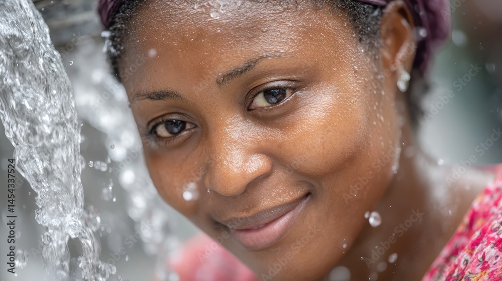 Obraz premium Exploring groundwater access in Africa and the role of women in water management