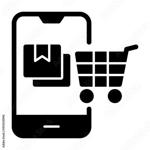 Online store solid icon