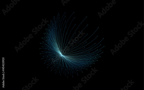 Modern technology circuit board texture background design. Quantum explosion technology wave flow. Digital technology background