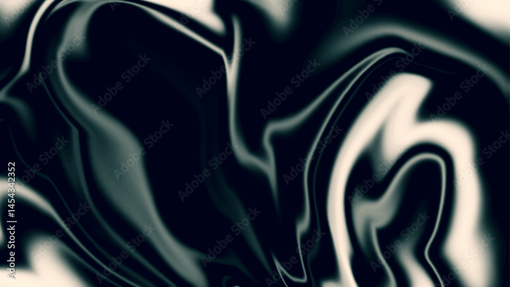 Obraz premium Dark and light swirling patterns. Smooth, flowing monochromatic shades.