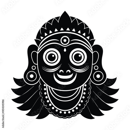 lord jagannath round eye icon