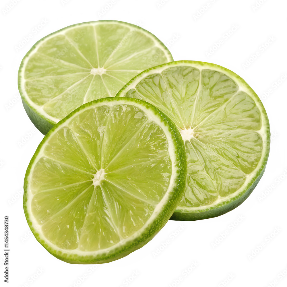 lime slices isolated on white or transparent png lime slices isolated on white or transparent png