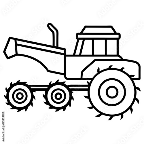Minimal Harvester Vector on White
