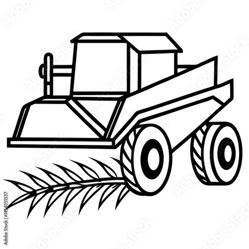 Minimal Harvester Vector on White
