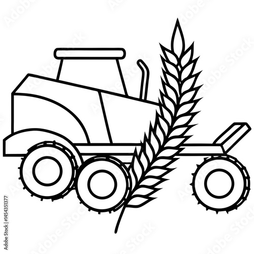 Minimal Harvester Vector on White