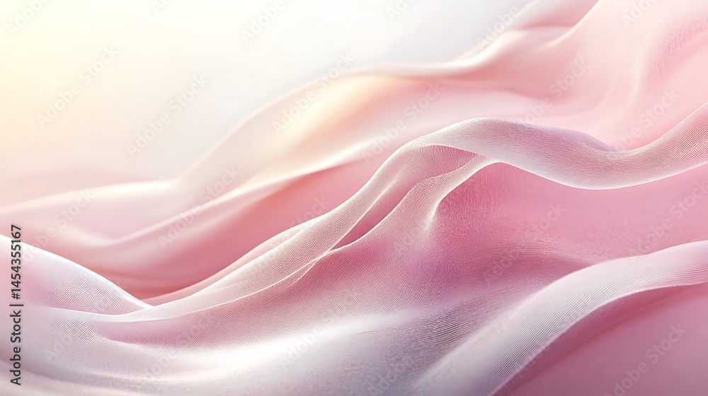 Obraz premium Abstract soft pink waves