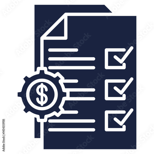 management icon blue style