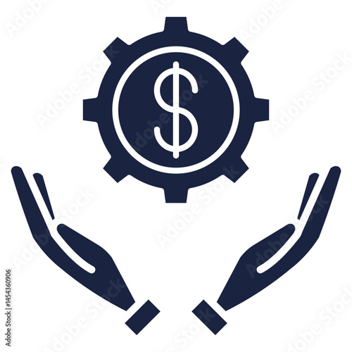 Income blue style icon