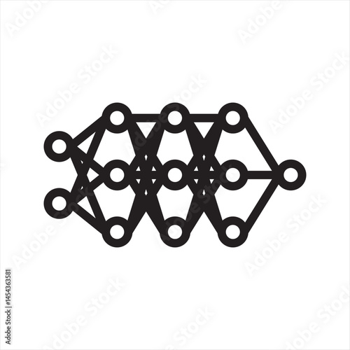 Deep Learning Simple Line Icon