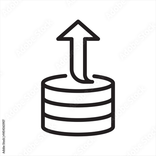 Data Input simple line icon
