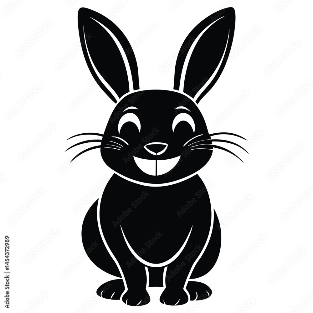 Fototapeta premium Adorable smiling-rabbit