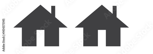 PrintWeb home flat icon for apps and websites