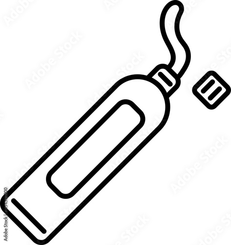 Toothpaste Tube Line Icon
