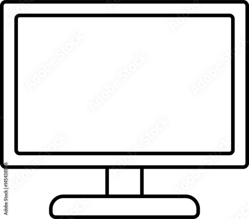 Computer Monitor Line Icon