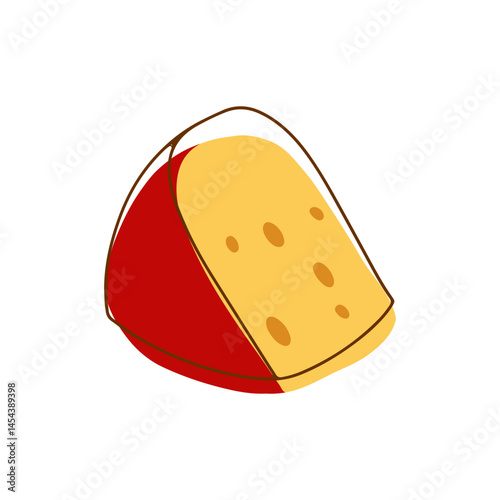Gouda Cheese Illustration 