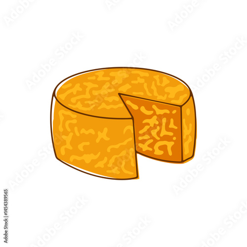 Colby Jack Cheese Illustration