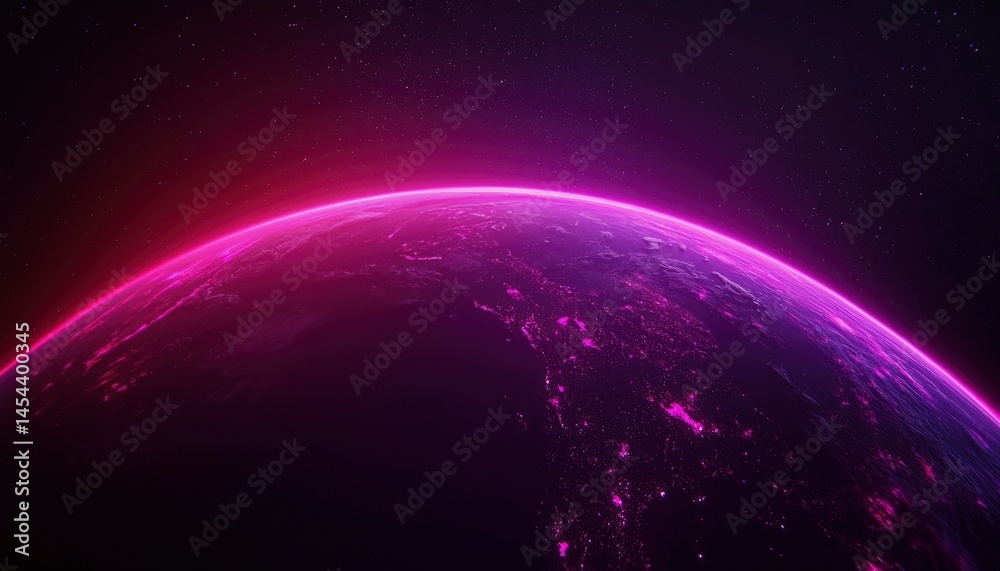 Fototapeta premium Earth from Space, Vivid Colors