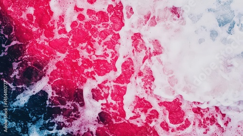 Closeup of tide rushing between rocks, abstract captured velocity