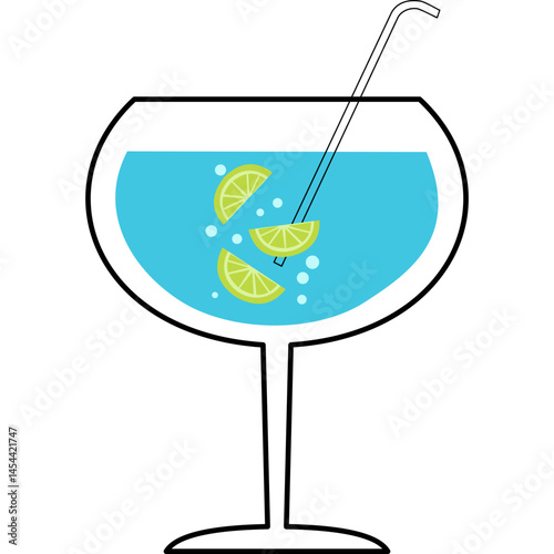 Cocktail Glass Summer Drink