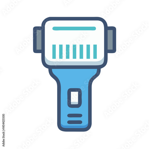 Handheld Barcode Scanner Icon Representing Checkout and Inventory Management